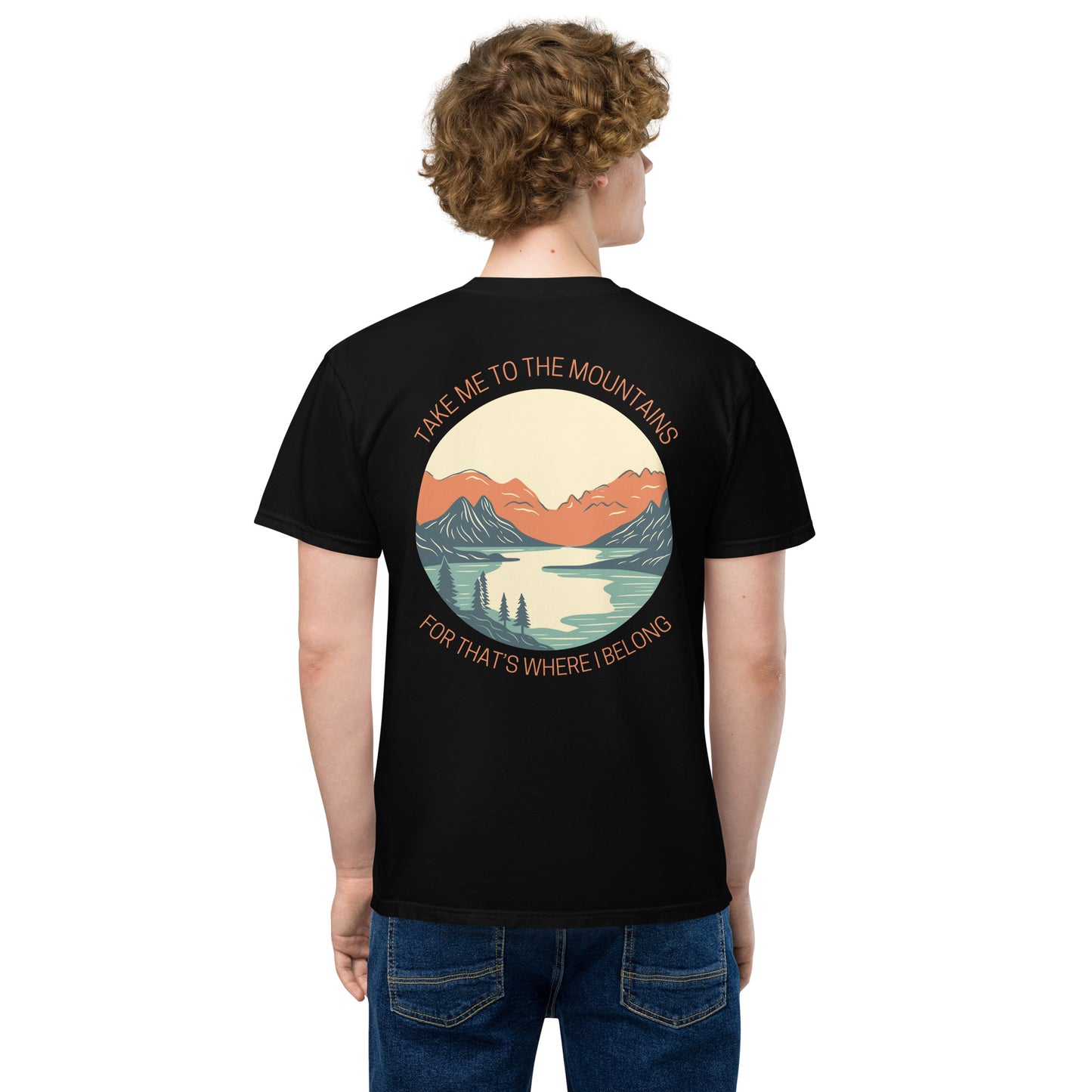 To The Mountains Unisex Pocket Shirt