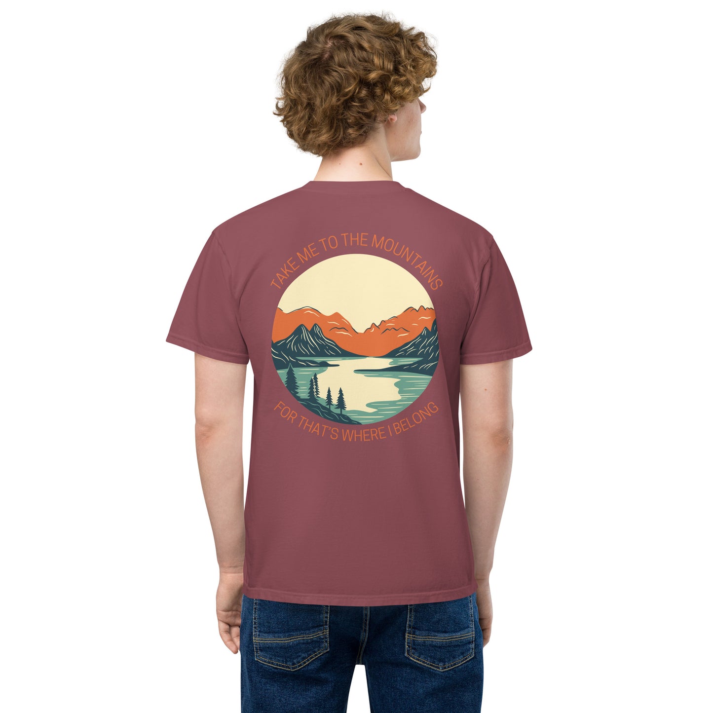 To The Mountains Unisex Pocket Shirt