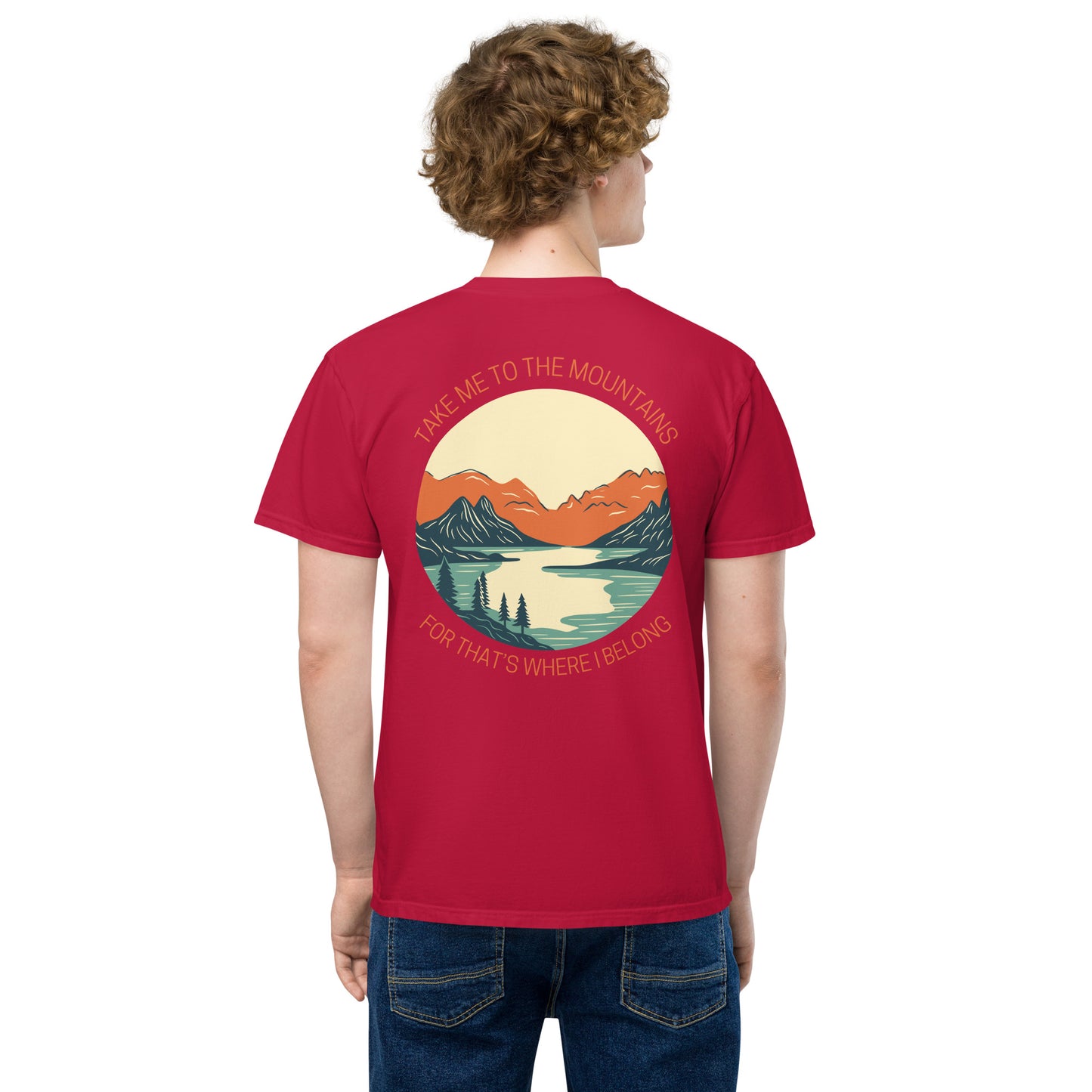 To The Mountains Unisex Pocket Shirt