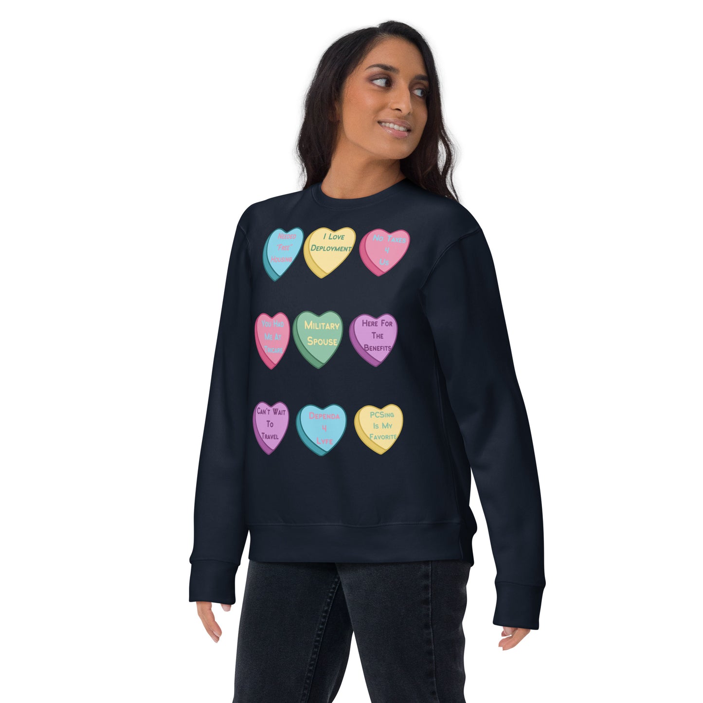 Milspo Hearts Unisex Premium Sweatshirt