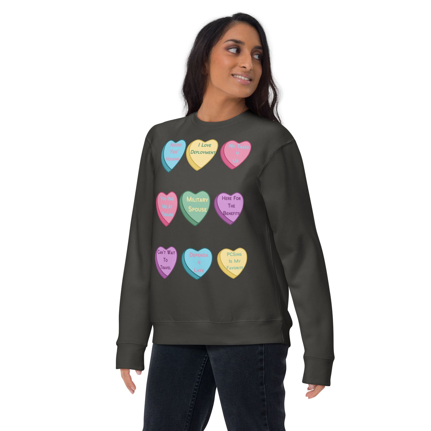 Milspo Hearts Unisex Premium Sweatshirt