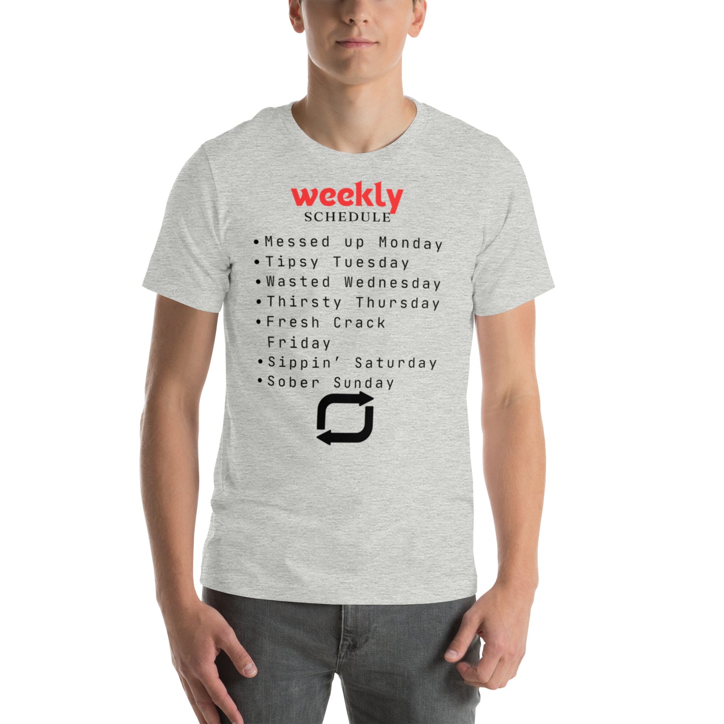 Weekly Schedule Unisex T-shirt