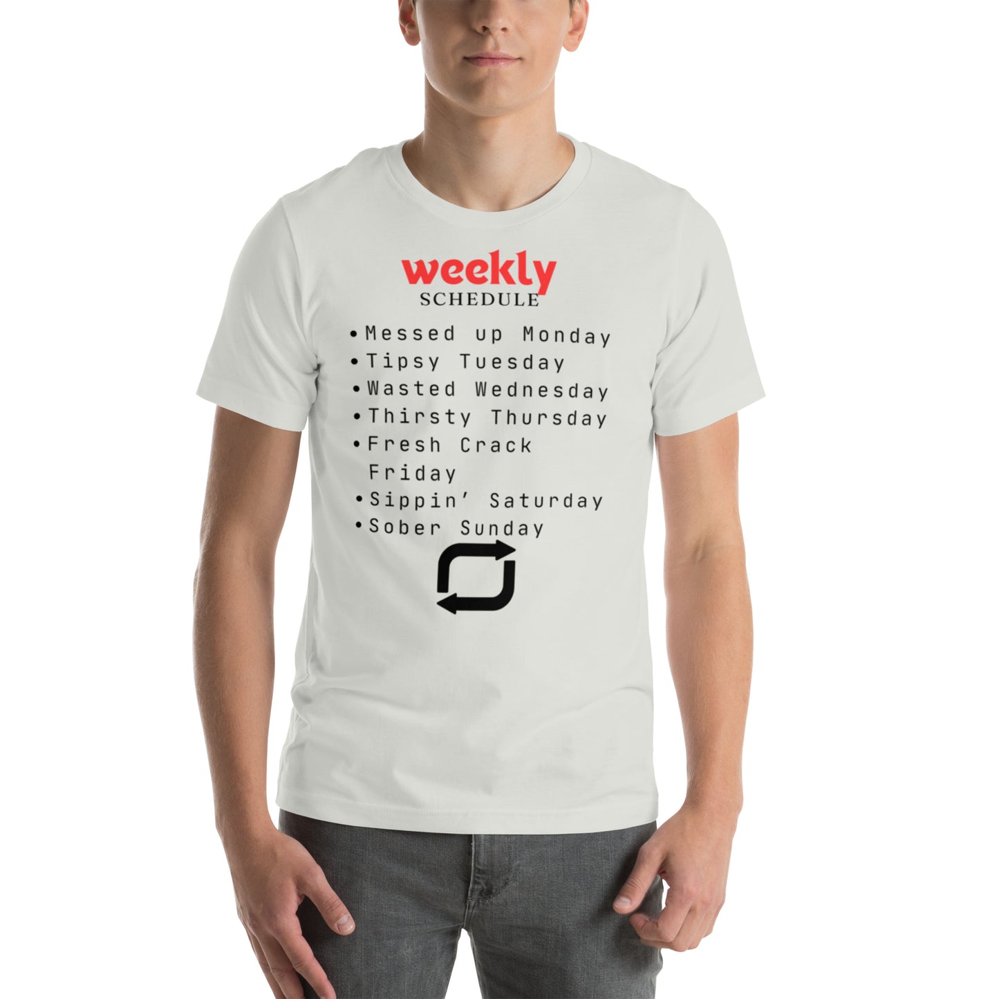 Weekly Schedule Unisex T-shirt