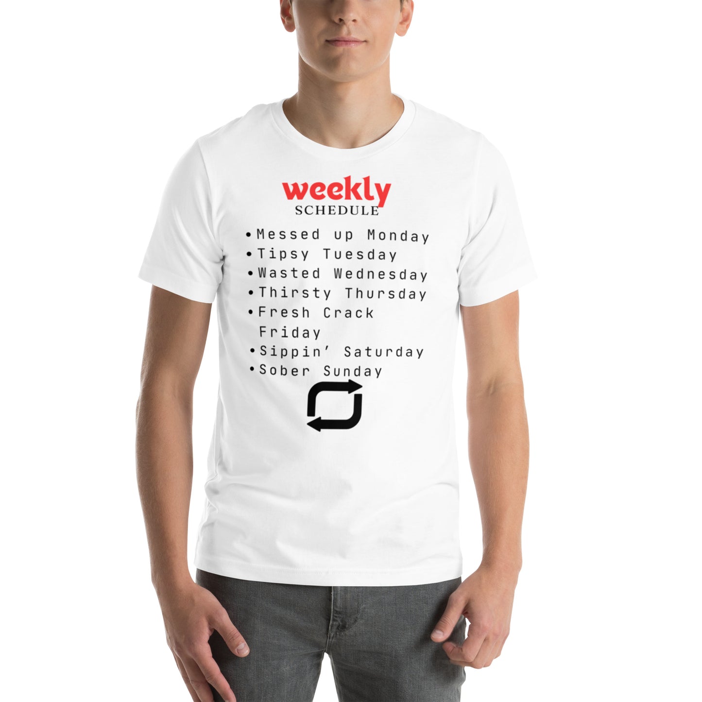 Weekly Schedule Unisex T-shirt